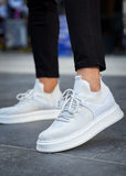 Madrid Pure White casual sneaker in white by Apollo Moda, view 2