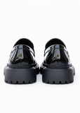 Oslo Patent Noir patent dress shoe in black by Apollo Moda, view 4