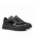 Artemis Eclipse all-black chunky streetwear sneaker by Apollo Moda, third angle