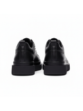 Apollo Moda men's Atlas Shadow black lace-up sneaker with cushioned outsole, fourth angle