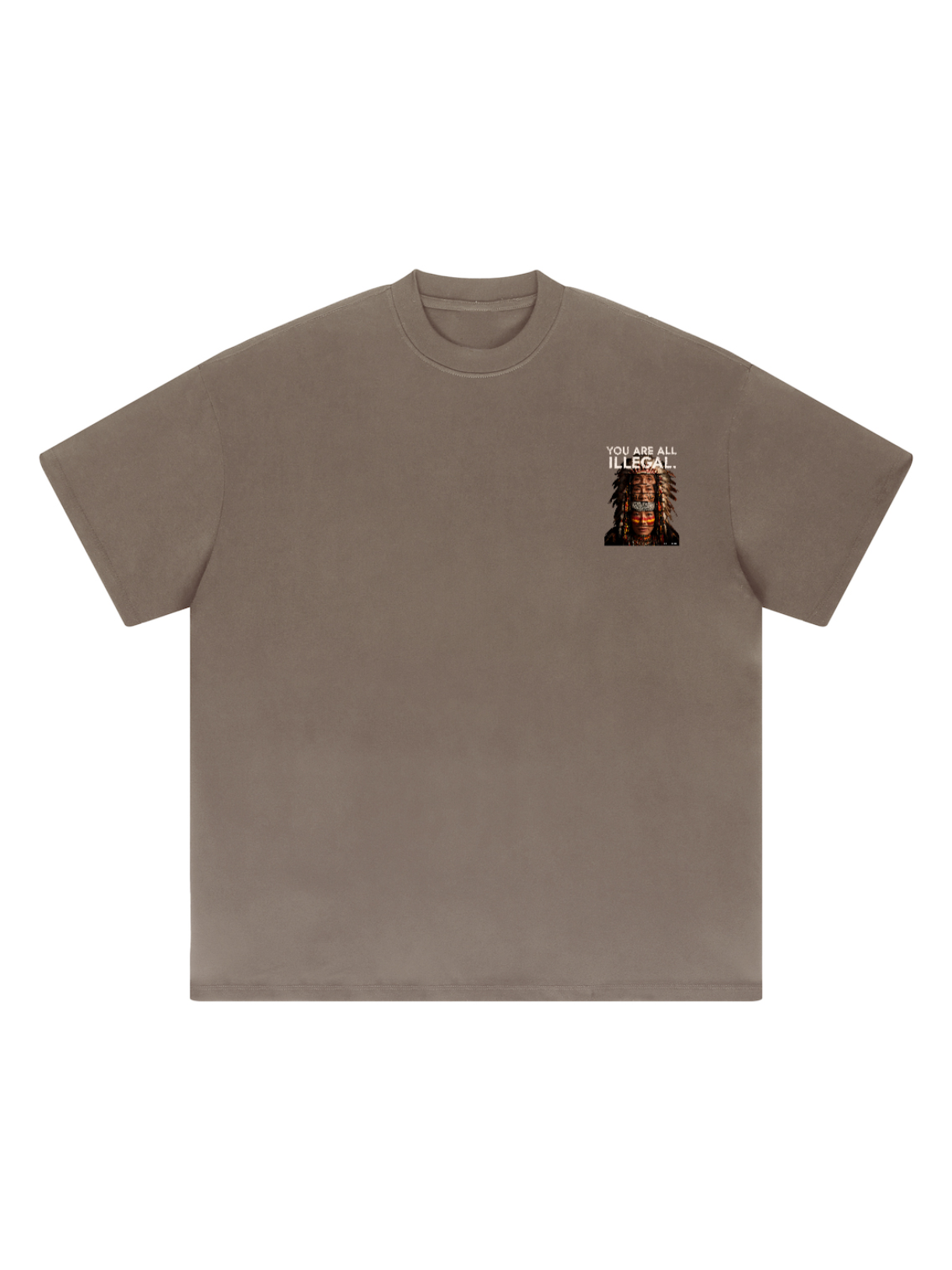 'You Are All Illegal' Oversized Heavyweight Graphic Tee