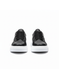 Apollo Moda men's Altair Noir black sneaker with side zipper, fourth angle