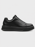 Izmir X-2 slip-on sneaker in black by Apollo Moda