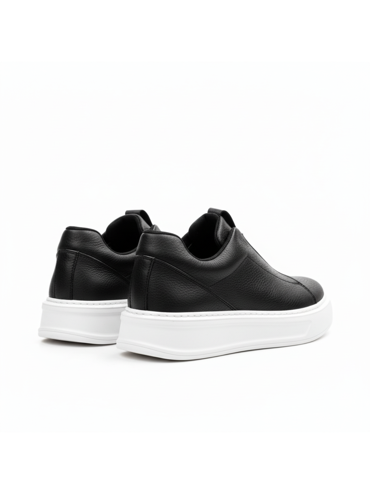 Izmir X-4 slip-on sneaker in black by Apollo Moda, view 5