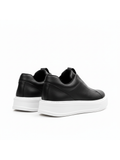 Izmir X-4 slip-on sneaker in black by Apollo Moda, view 5
