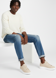 Pluto Cream casual sneaker in beige by Apollo Moda, view 2