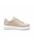 Pluto Cream casual sneaker in beige by Apollo Moda, view 5