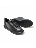 Pluto Onyx Black casual sneaker in black by Apollo Moda, view 4