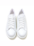 Pluto Pure White casual sneaker in white by Apollo Moda, view 4