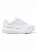 Pluto Pure White casual sneaker in white by Apollo Moda, view 7