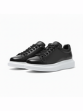 Pluto Shadow Black casual sneaker in black by Apollo Moda, view 4