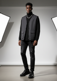 Stark Eclipse Collection casual sneaker in all black by Apollo Moda, view 4
