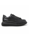 Women's Pluto Onyx Black slip-on sneaker in black by Apollo Moda, view 6
